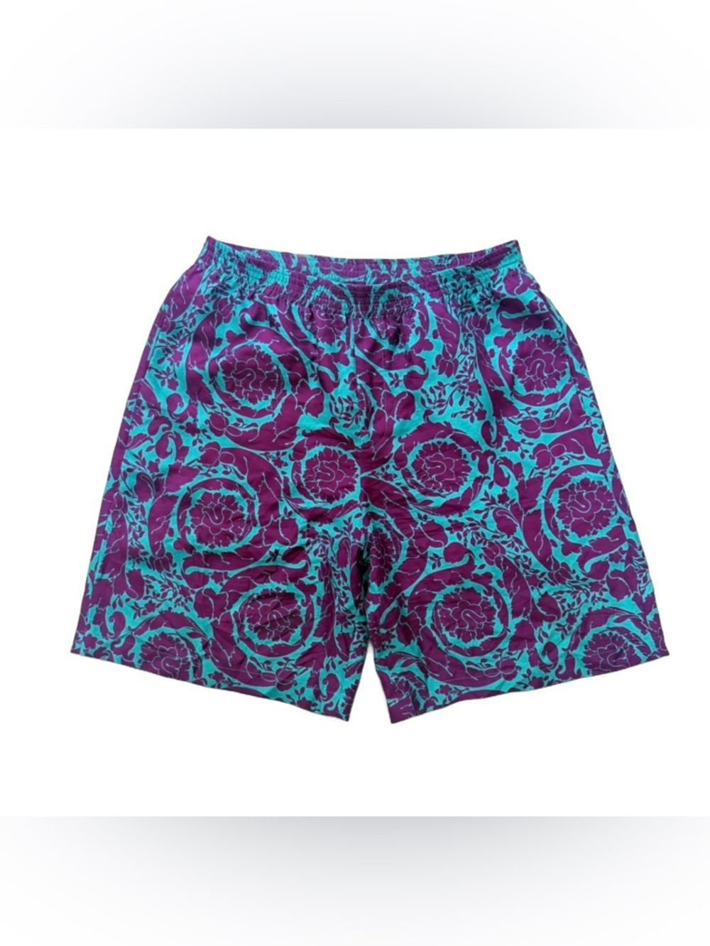Versace Barocco Silk Shorts Size 50 IT / Large International. Like New